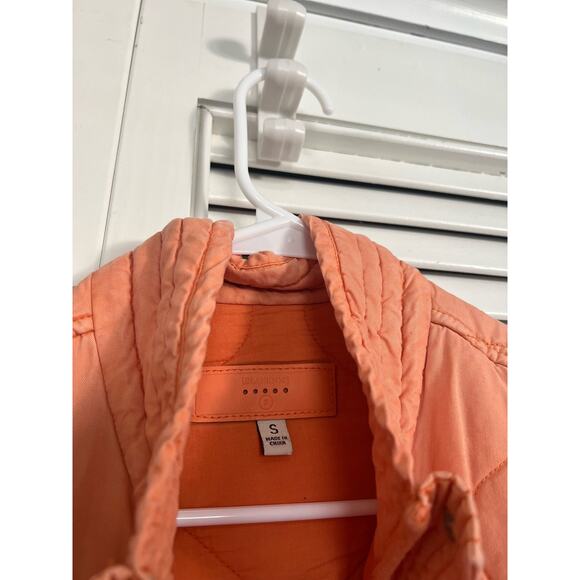BlankNYC Quilted Canyon Sunset Jacket Peach Sz: Small - Picture 2 of 4